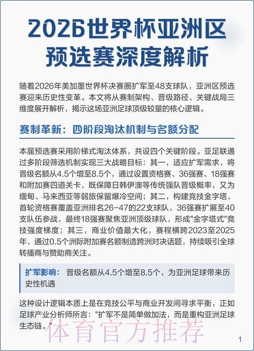 2026世界杯预赛直播解析